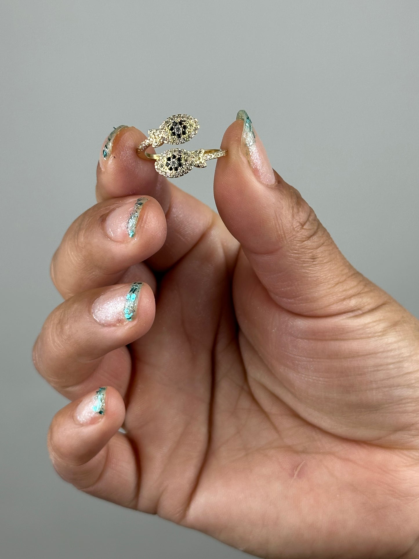 ANILLO AJUSTABLE OJO TURCO