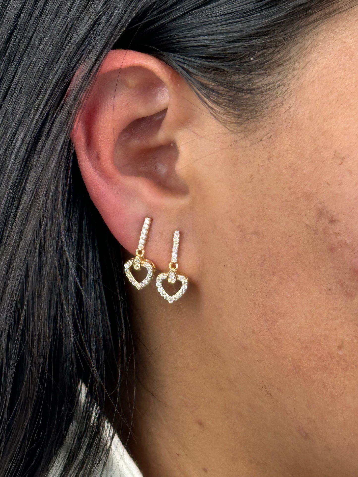 TOPOS GOTA CORAZON MICROZIRCONES