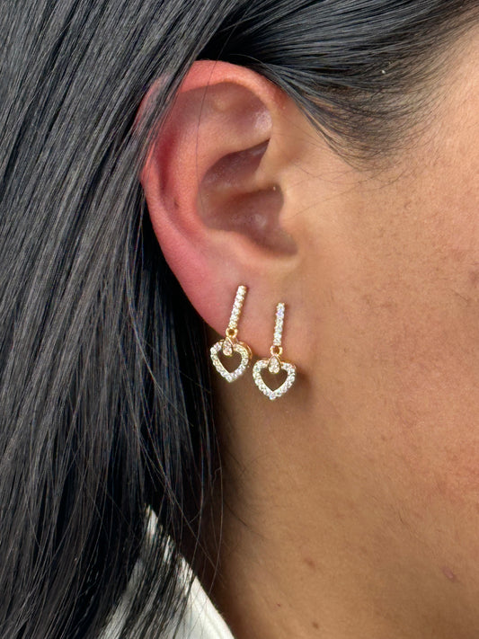 TOPOS GOTA CORAZON MICROZIRCONES