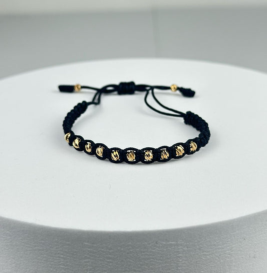 PULSERA TEJIDA BALIN DIAMANTADO
