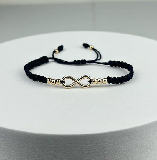 PULSERA TEJIDA INFINITO PAREJAS