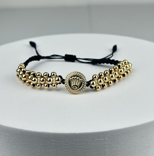 PULSERA TEJIDA 3 CARRILES ROLEX
